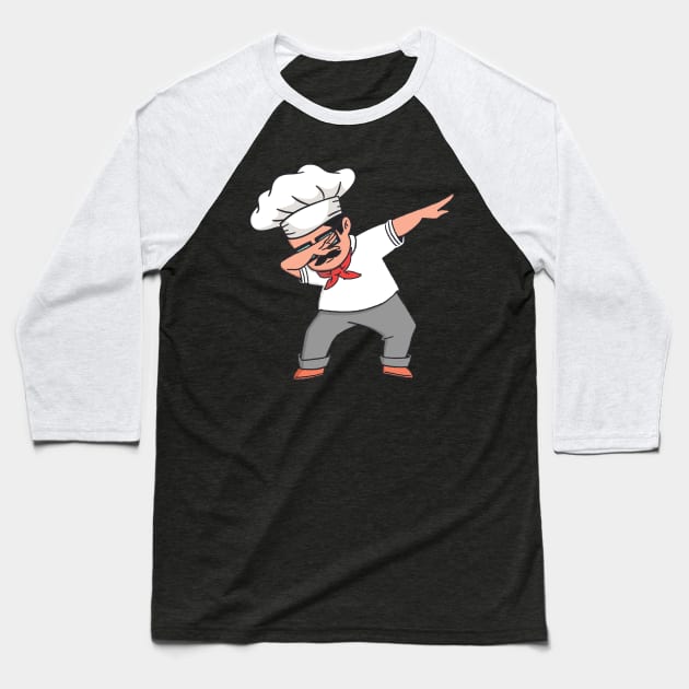 Chef Pastry Chef Baker Pizza Maker Dabbing Cook Baseball T-Shirt by auviba-design